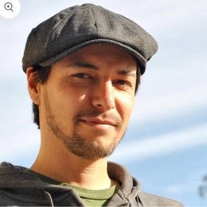 NWOT wool blended newsboy hat